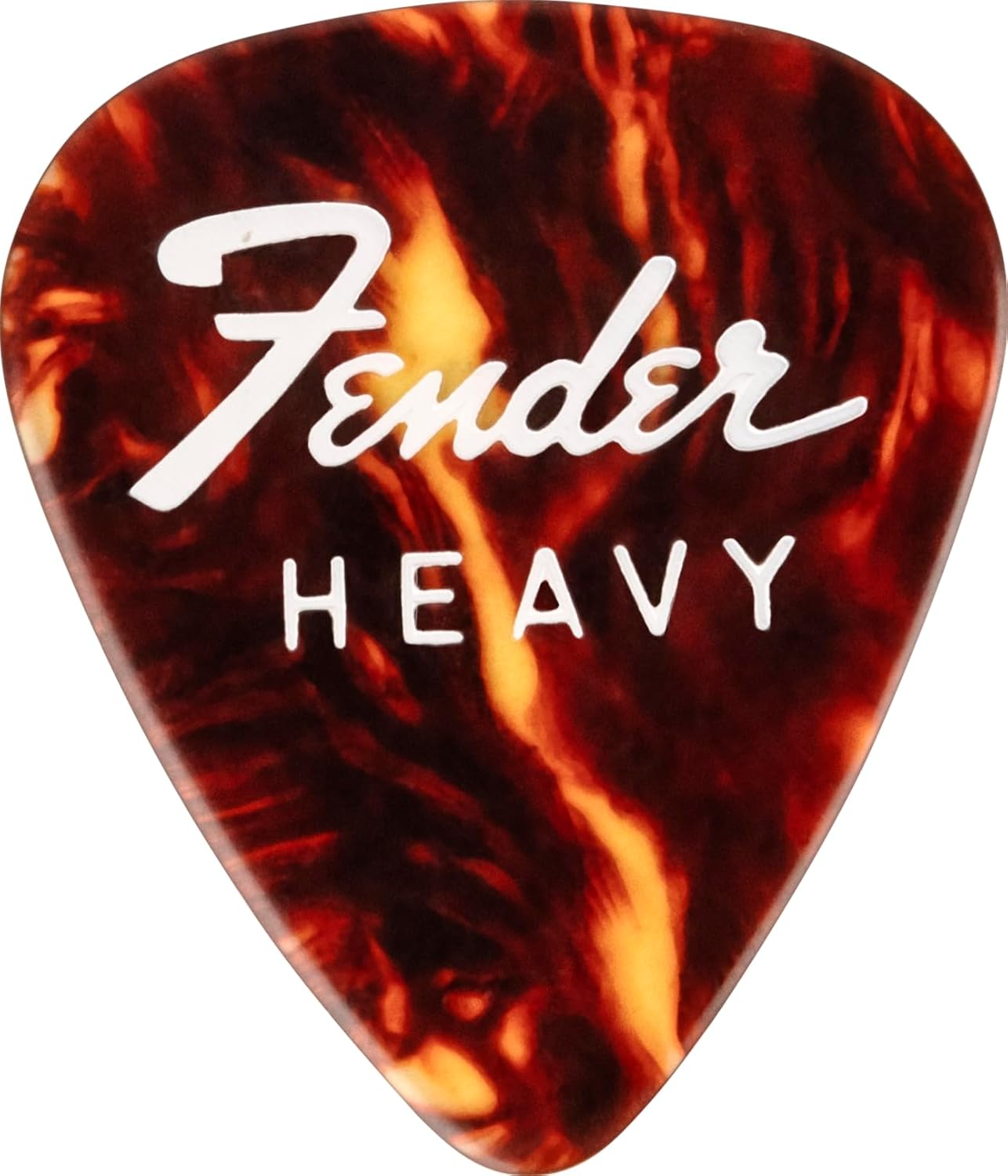 Fender «FINE ELECTRIC PICK TIN» Púas en Caja de Coleccionista - 12 Piezas, Celuloide, Forma 351, 3 Grosores, Color Tortoise Shell Sunburst