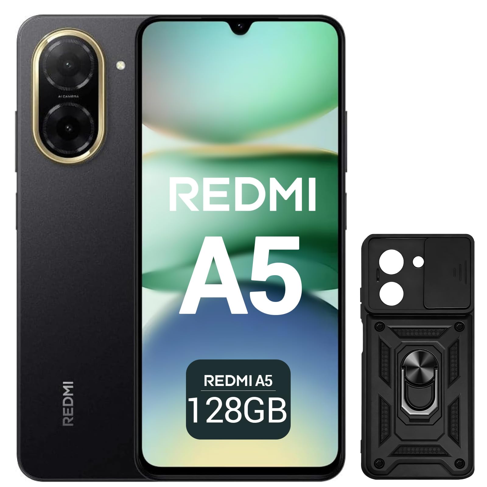XIAOMI Redmi A5 Móvil 6.88" 120Hz, 64GB+3GB RAM - Cámara AI 32MP, Batería 5200mAh, Lector Huella, Procesador Octa-Core - Oro