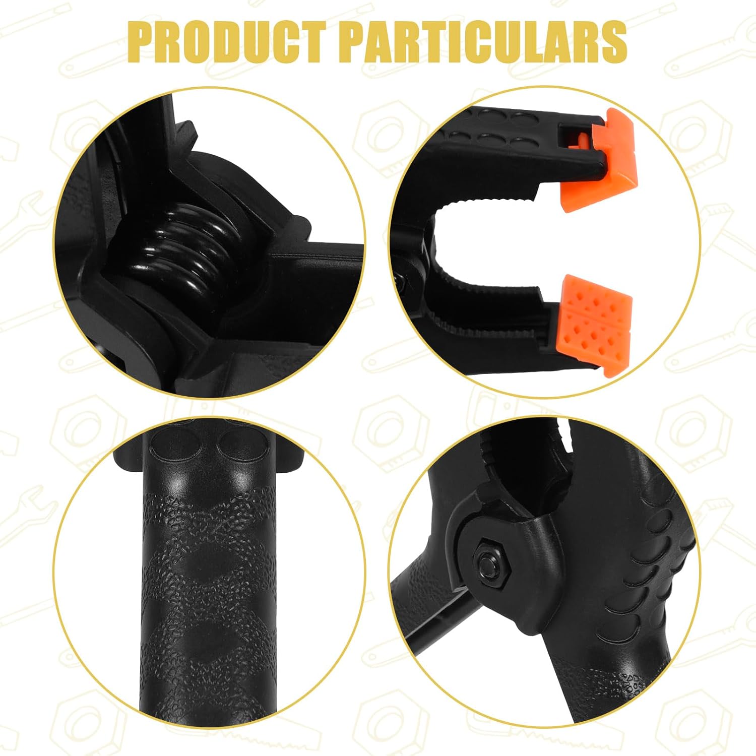 10 Large Nylon Tweezers, Multi-functional Carpentry Clamp, Strong Fixing Accessory, Suitable for Jointing, DIY, Photography and Carpentry