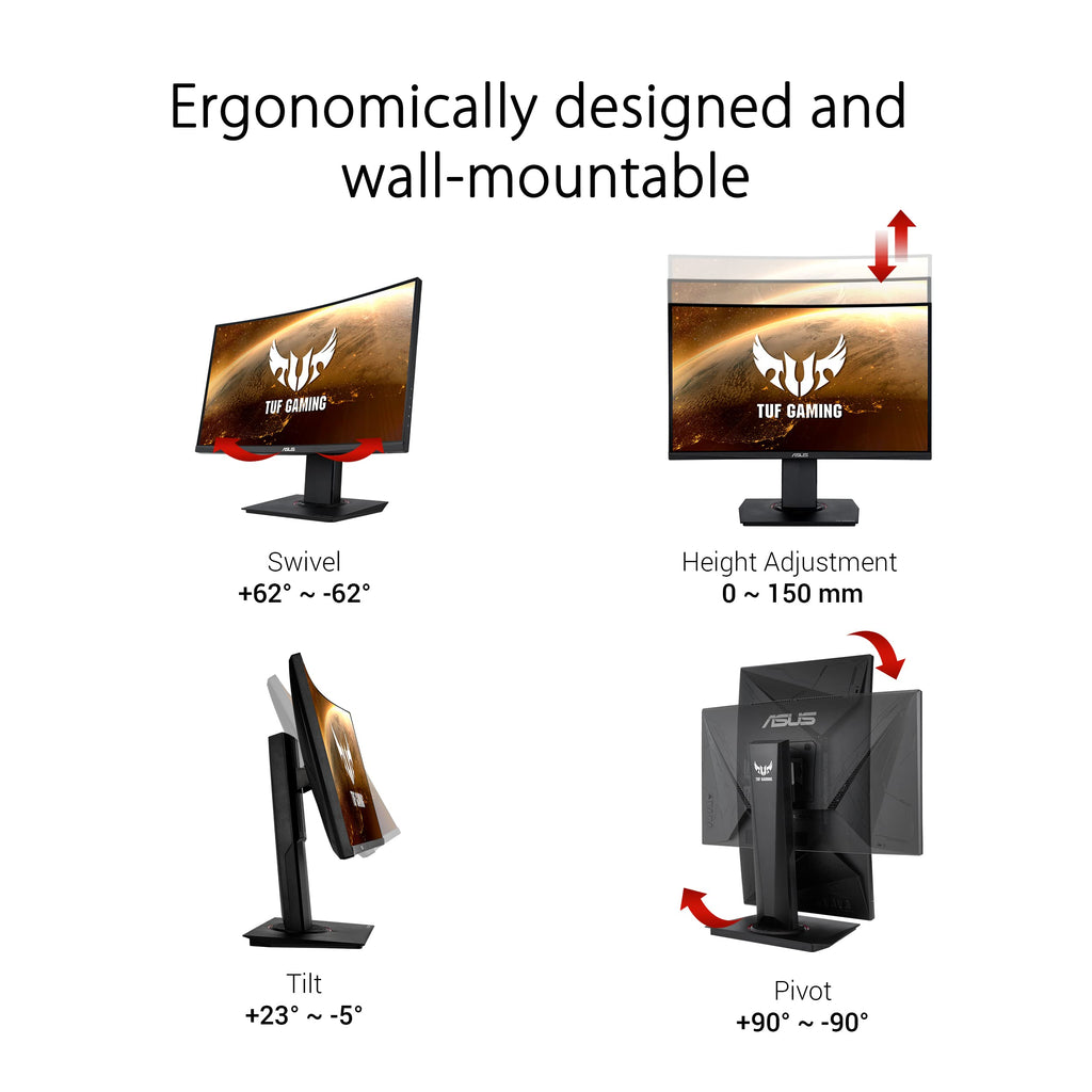 ASUS ROG Strix XG49VQ, Curved Ultra-Wide Gaming Monitor (3840 X 1080P, 144 Hz, USB 3.0 Freesync 2 HDR, Displayhdr 400, 125% sRGB, Dci-P3. 90%, Shadow Boost), 49", Black