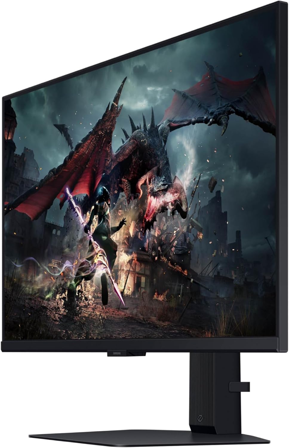 SAMSUNG 27-Inch Odyssey G50D Series QHD Fast IPS G-Sync Compatible Gaming Monitor, 1ms, VESA DisplayHDR 400, 180Hz, AMD FreeSync, Adjustable Stand, Eye Saver Mode, LS27DG500ENXZA