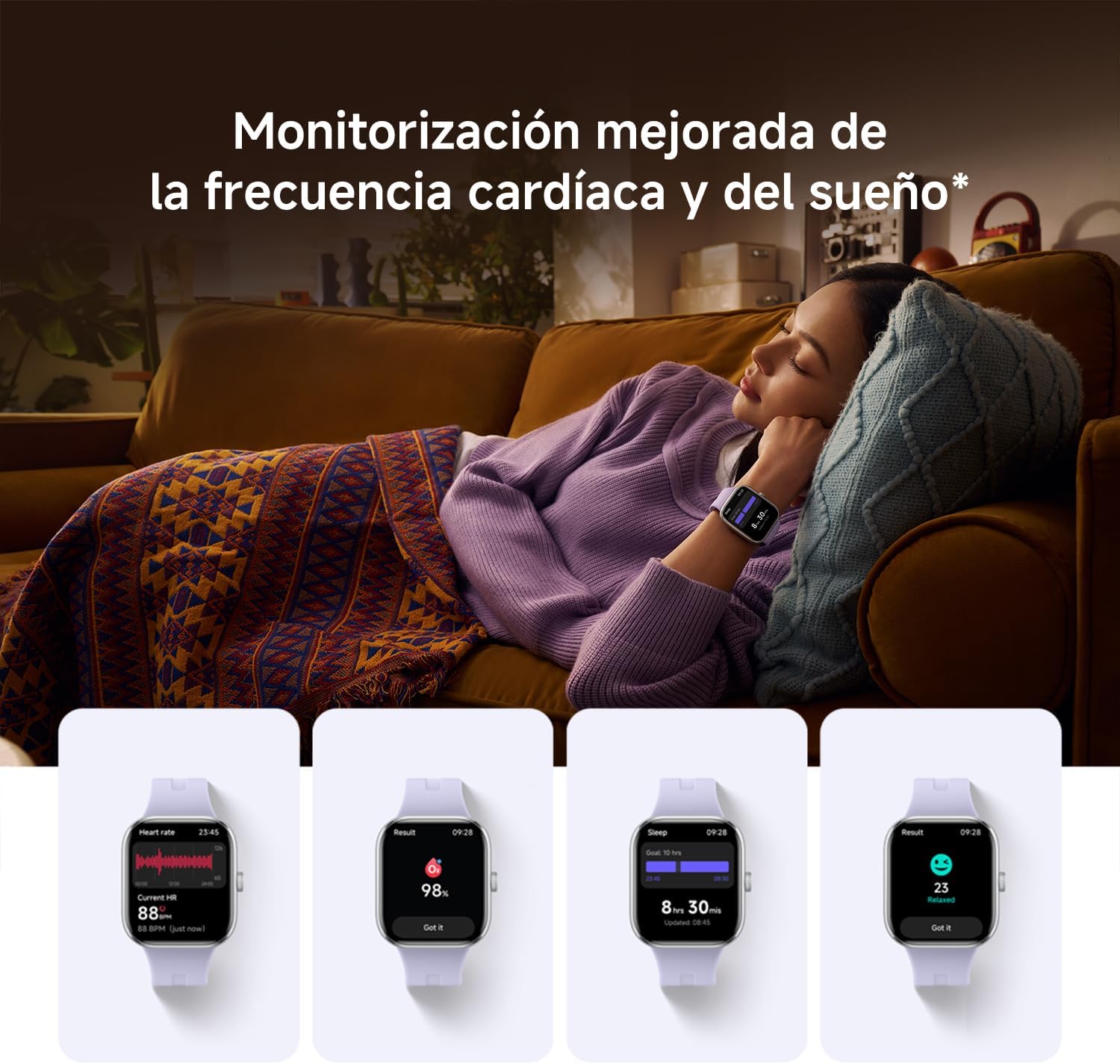 XIAOMI Redmi Watch 5, Reloj Inteligente: AMOLED 2.07", 24 días batería, Llamadas Bluetooth, 150+ Modos Deportivos, Monitor cardíaco, sueño, 5ATM, GPS, Android/iOS, Negro