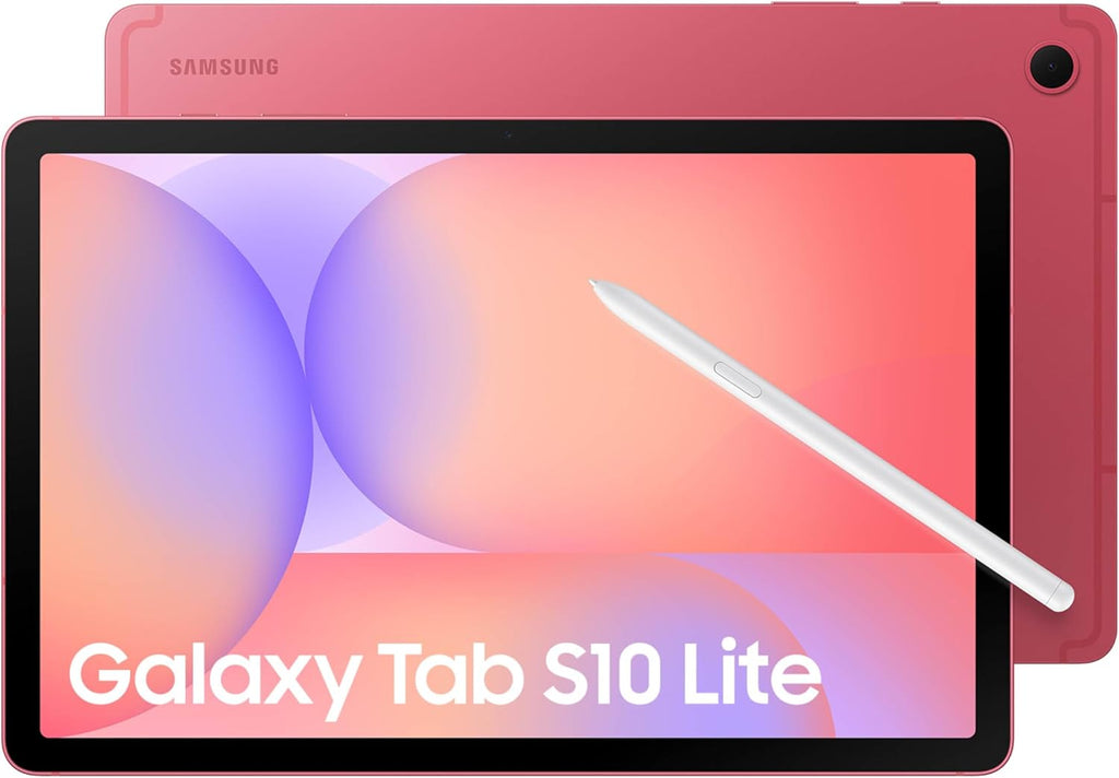 Samsung Galaxy Tab S10 Lite, 8GB RAM, 256GB, 2TB Expand, Long Battery Life, 10.9” LCD, S Pen for Note-Taking, Exynos 1380, Circle to Search, AI Tools, Coral Red