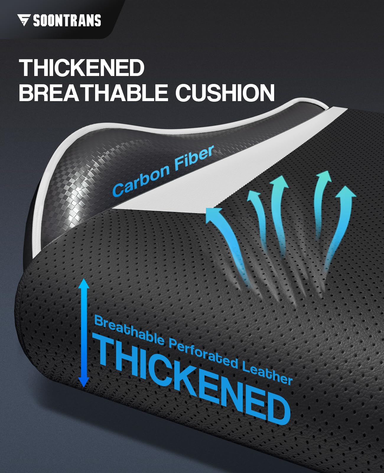 Silla gamer Soontrans con masajeador, reposapiés y reposacabezas, ergonómica, cojín de masaje lumbar, transmisión en vivo de YouTube y PlayStation (azul) 