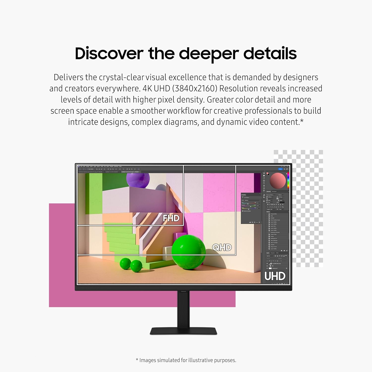 SAMSUNG 27-Inch ViewFinity S7 (S70D) Series 4K UHD High Resolution Monitor with HDR10, Multiple Ports, Easy Setup Stand, Advanced Eye Care, LS27D702EANXGO, 2024