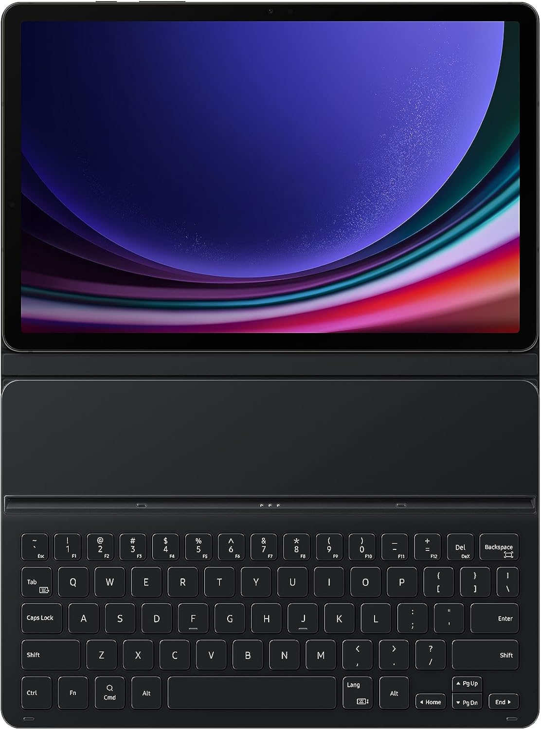 Samsung Galaxy Tab S9 FE Book Cover Keyboard Slim, Tablet Protector Case, Thin and Lightweight Design, Magnetic Back, PC-Like Experience, Wireless Keyboard Sharing, US Version, Black