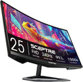 Sceptre New Curved 24.5-inch Gaming Monitor up to 240Hz 1080p R1500 1ms DisplayPort x2 HDMI x2 Blue Light Shift Build-in Speakers, Machine Black 2025 (C255B-FWT240 Series)