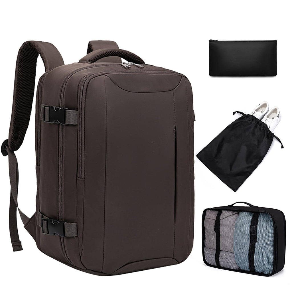 Mochila Viaje Cabina Avion para Ryanair Maleta Bolsas de Cabina con Organizador de Equipaje 3 Sets Mochila de Viaje Equipaje de Mano para Mujer Hombre 20L