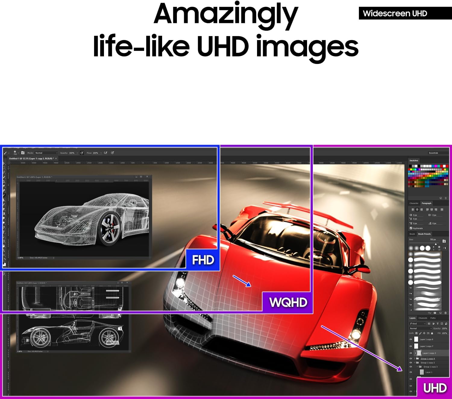 SAMSUNG 32" UJ59 Series 4K UHD (3840x2160) Computer Monitor,VA Panel, HDMI, Display Port, Eye Saver/Flicker Free Mode, FreeSync, LU32J590UQNXZA, Black