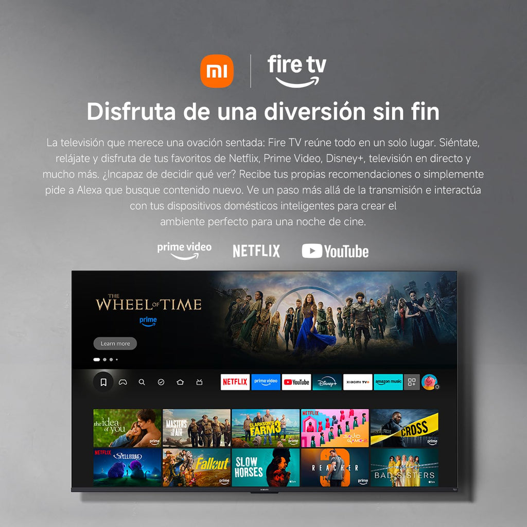 XIAOMI TV F 32, 32 polegadas (81 cm), HD, Smart TV, Fire OS7, controlo de voz Alexa, áudio Dolby, DTS Virtual: X, DTS-HD, compatível com Apple AirPlay, 2025