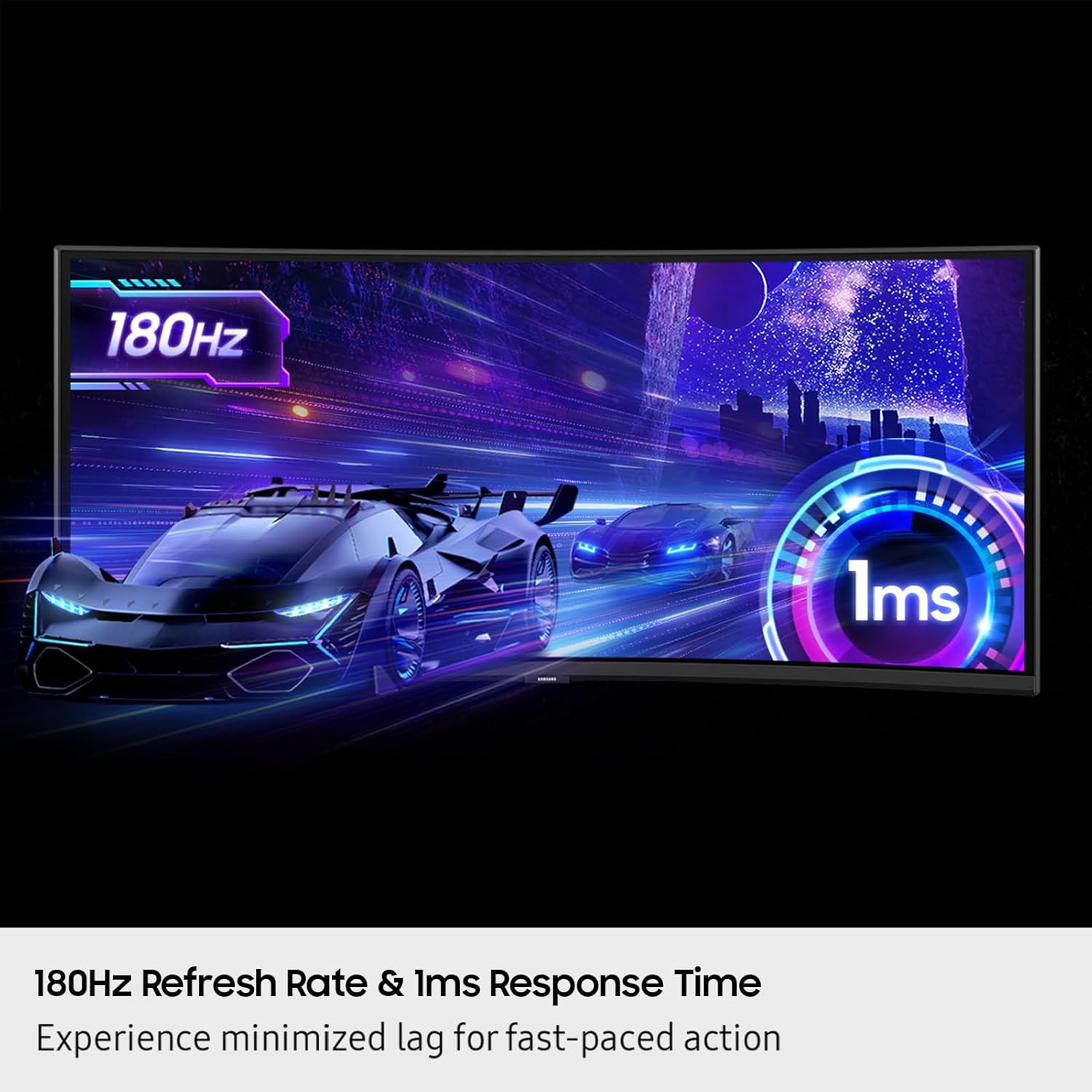 SAMSUNG 40” Odyssey G7 (G75F) WUHD Resolution, 180Hz, Curved Gaming Monitor, 1ms Response Time (GtG), VESA DisplayHDR™ 600, AMD FreeSync™ Premium Pro, LS40FG75DENXZA, 2025