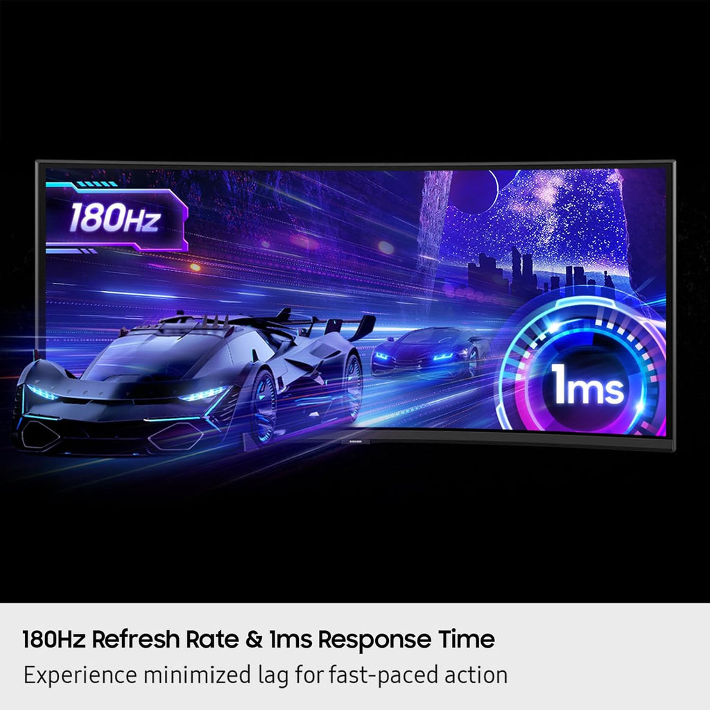 SAMSUNG 40” Odyssey G7 (G75F) WUHD Resolution, 180Hz, Curved Gaming Monitor, 1ms Response Time (GtG), VESA DisplayHDR™ 600, AMD FreeSync™ Premium Pro, LS40FG75DENXZA, 2025