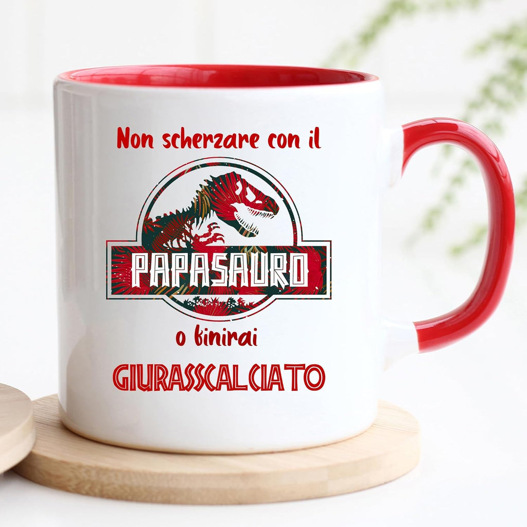 Jungle Mug Dia do Pai | Caneca Papasaurus | ideia de presente para homem | aniversário pai | caneca dia do pai ideias de presente | ideias para presentes do pai | festa aniversário ideia presente