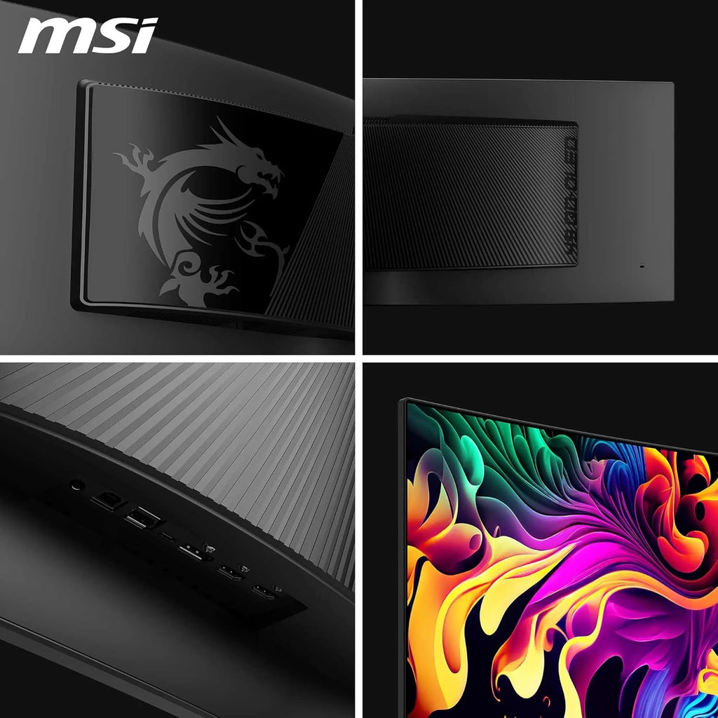 MSI MPG 491CQPX QD-OLED Monitor curvo de jogos de 49" DQHD, 1800R, 5120 x 1440 Quantum Dot OLED painel, 240 Hz/0,03 ms, 99% DCI-P43, ecrã HDR True Black 00, KV. M/Preto