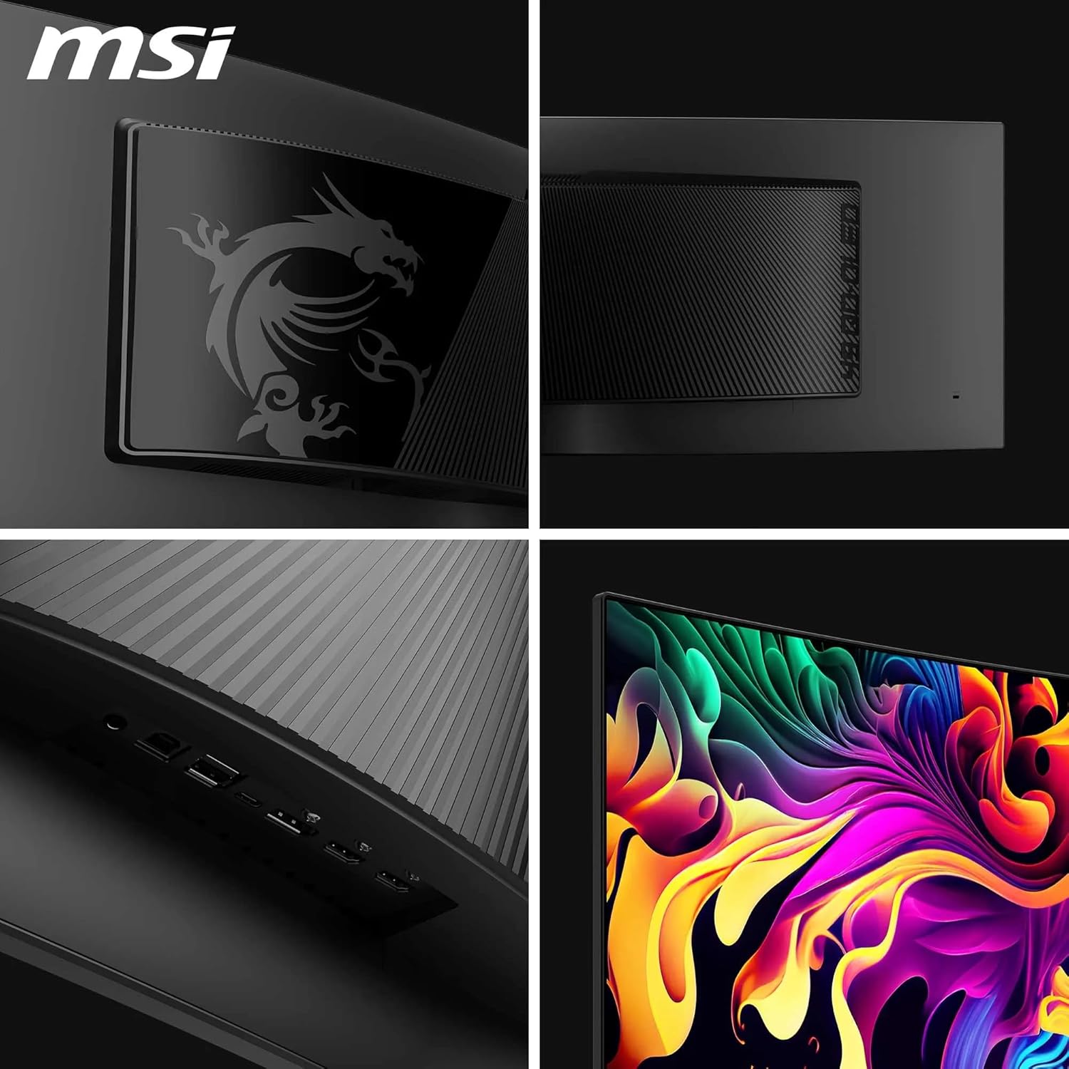 MSI MPG 491CQPX QD-OLED Monitor curvo de jogos de 49" DQHD, 1800R, 5120 x 1440 Quantum Dot OLED painel, 240 Hz/0,03 ms, 99% DCI-P43, ecrã HDR True Black 00, KV. M/Preto