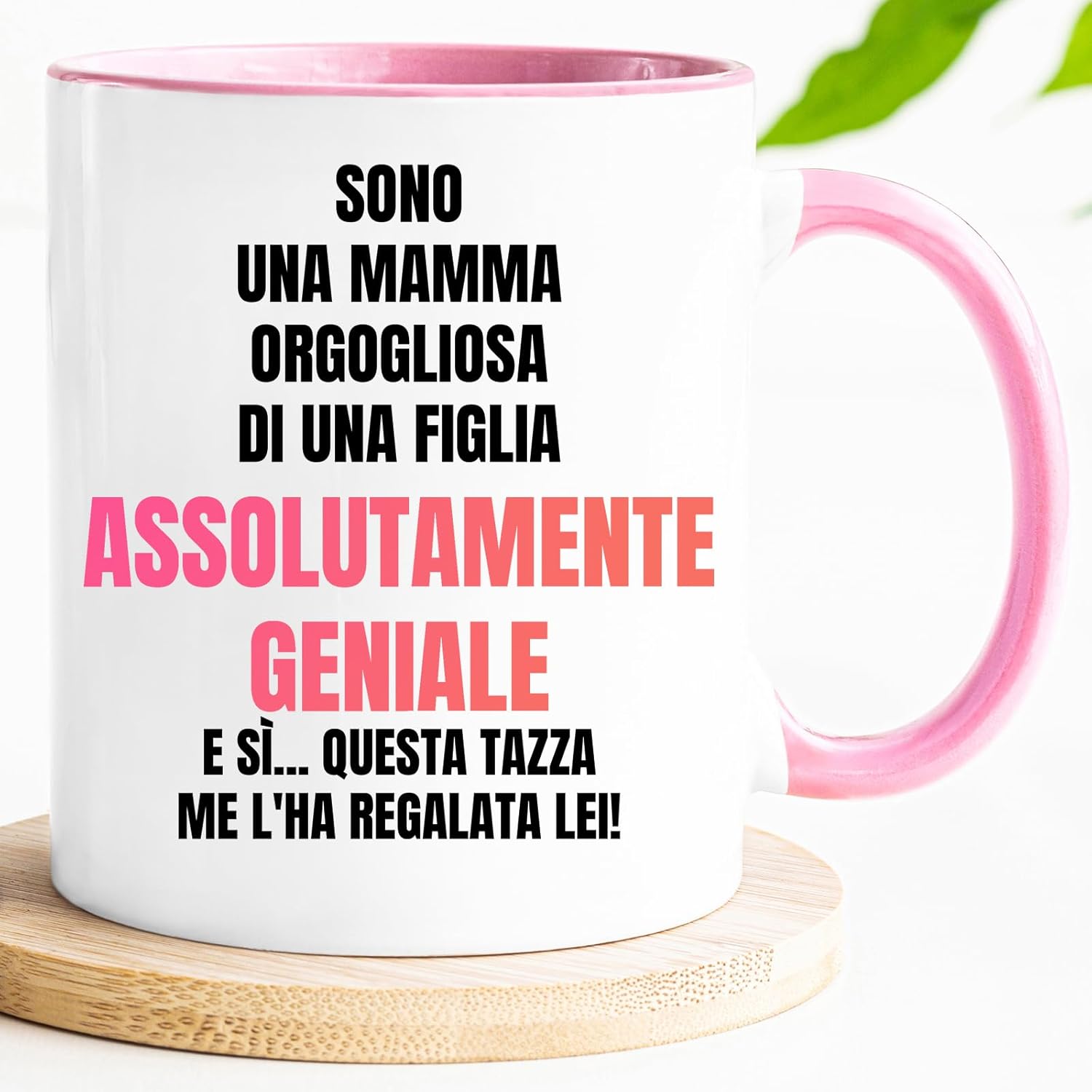 Jungle Mug Caneca com texto em alemão Stolze Mama von genialer Tochter für Mutter