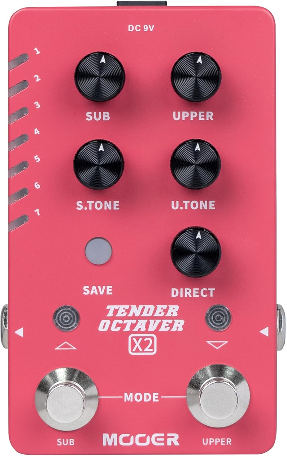 MOOER R7 X2 Stereo Multi Reverb Pedal from Classic Reverb to Modern Ambient, 14 different Reverb types with High Cut, Low Cut, Mix Parameter Knobs and Infinite and Trail-on functions