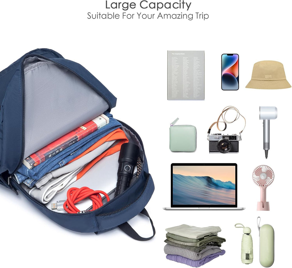 SPAHER Mochila viagem cabine avião 40 x 30 x 15 mala de cabine mochila portátil mochila British Airways 40 x 30 x 15 Eurowings mala pequena mochila de caminhada ao ar livre para homem e mulher 20 L