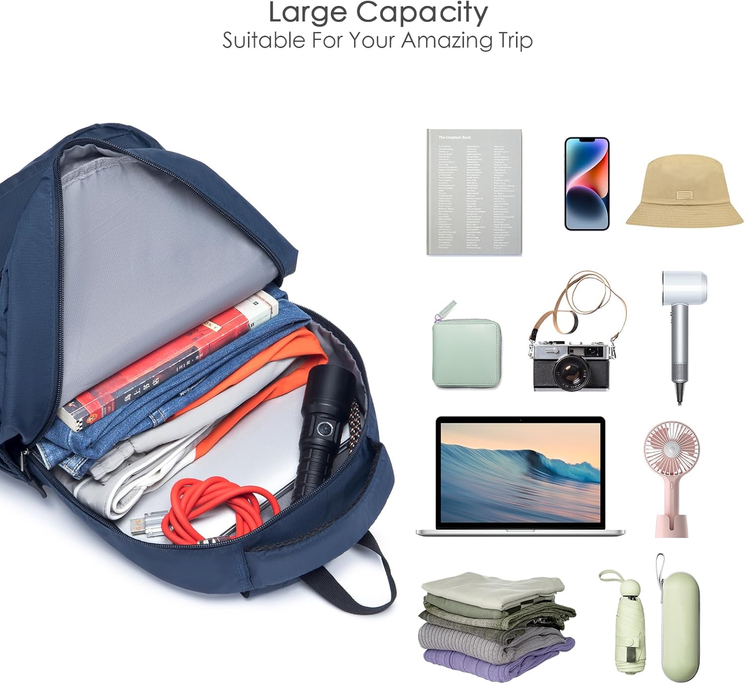 SPAHER Mochila viagem cabine avião 40 x 30 x 15 mala de cabine mochila portátil mochila British Airways 40 x 30 x 15 Eurowings mala pequena mochila de caminhada ao ar livre para homem e mulher 20 L