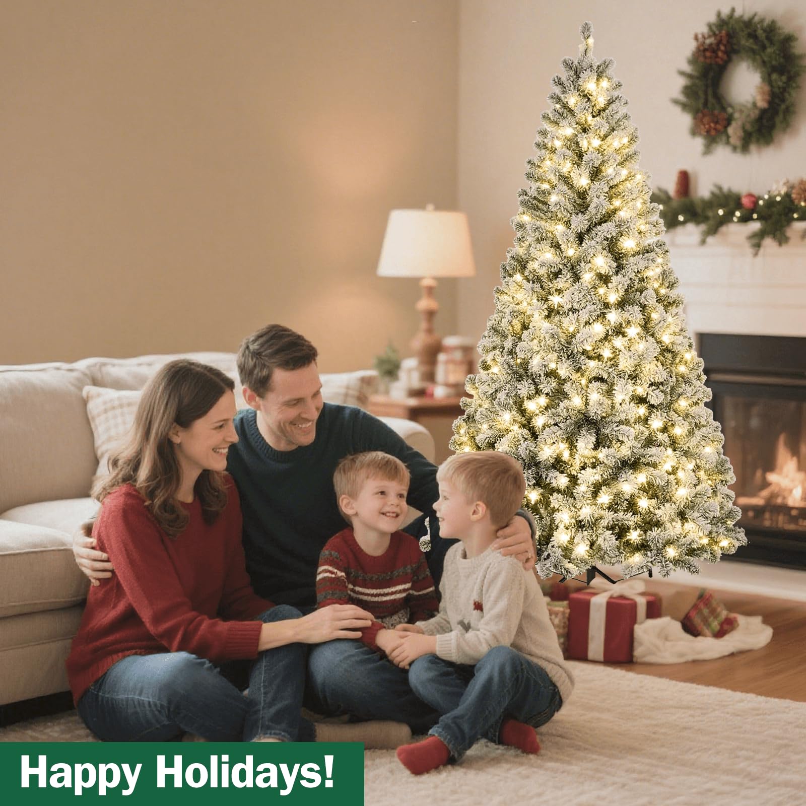 Árbol de Navidad de 180 cm - Abeto artificial robusto - Hojas, ligero y fácil de montar - Árbol de Navidad exuberante con base de metal y 800 piñones decorativos 