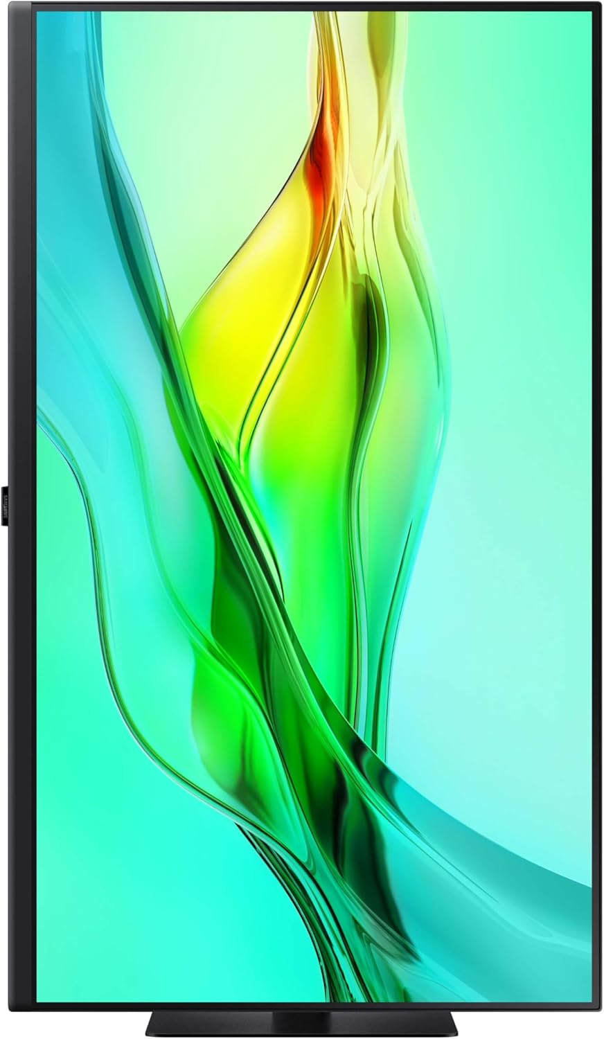 SAMSUNG 32" ViewFinity S6 (S60UD) Series QHD High Resolution Computer Monitor, 100Hz, HDR10, USB-C, Built-In LAN Port, Daisy Chain Support, Easy Setup, Height Adjustable Stand, LS32D606UANXGO, 2024