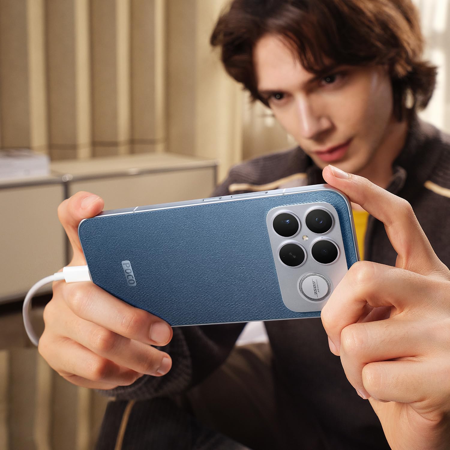 XIAOMI POCO F8 Ultra Smartphone 16+512GB, 6.85" 120Hz AMOLED Display, Snapdragon 8 Elite Gen 5, Hypercharge 100W Charging and 50W Wireless, Charger Not Included, Denim Blue (ES Version)