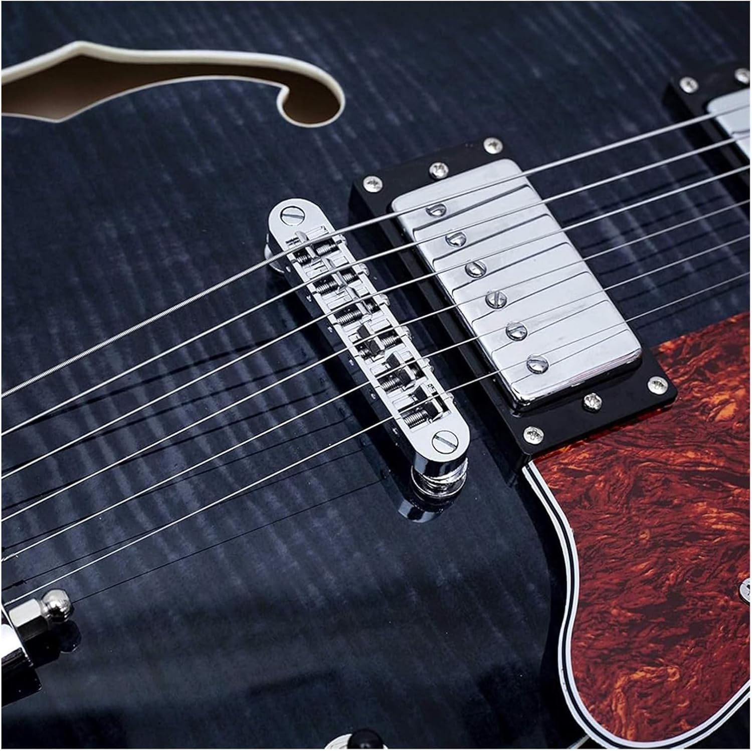 Kits de guitarra elétrica guitarra elétrica de jazz de corpo semi oco instrumento profissional