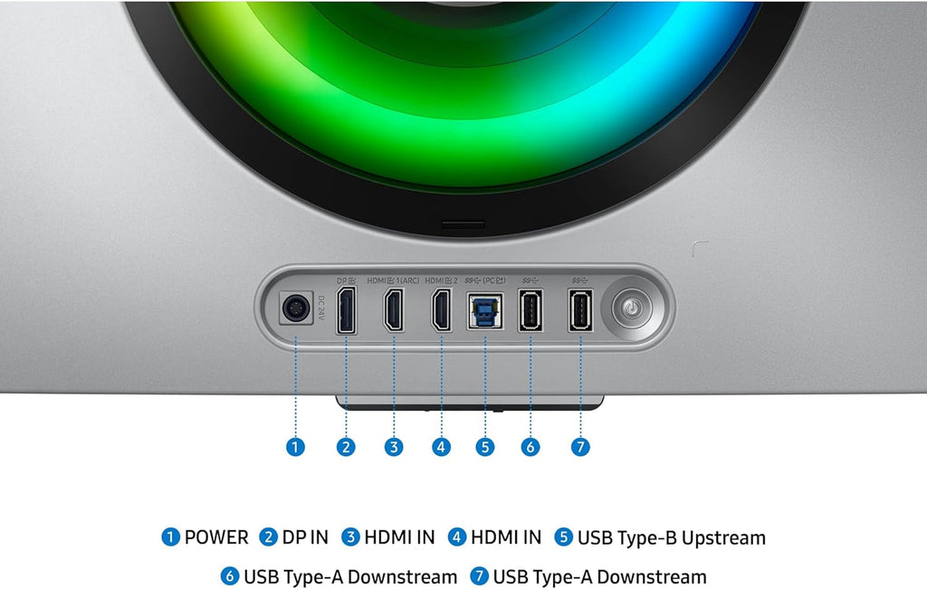 Samsung 34" Odyssey OLED G8 (G85SD) Ultra-QWHD QD-OLED G-Sync Compatible Curved Gaming Monitor, 175Hz, 0.03ms, Glare-Free Display, AMD FreeSync Premium Pro, 3 Yr Warranty,LS34DG856SNXZA,2024