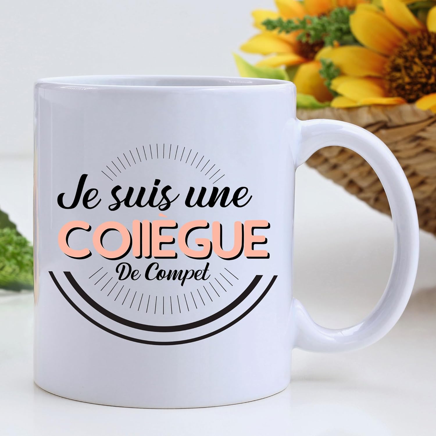 Jungle Mug Presente colega de trabalho | Sou um colega de Compet | caneca presente colega de trabalho | caneca trabalho - começar colega