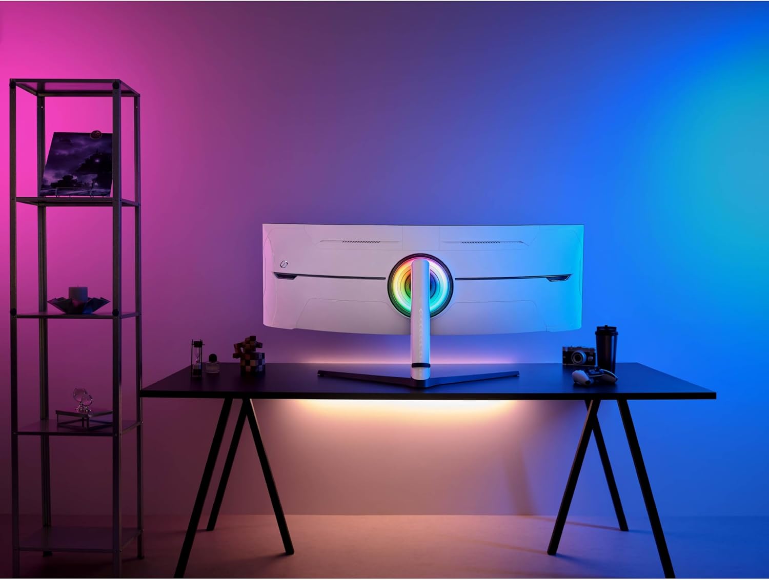 SAMSUNG 57" Odyssey Neo G9 (G95NC) Series Dual 4K UHD 1000R Curved Gaming Monitor, 240Hz, 1ms with DisplayPort 2.1, Quantum Mini-LED, DisplayHDR 1000, AMD FreeSync Premium Pro, LS57CG952NNXZA