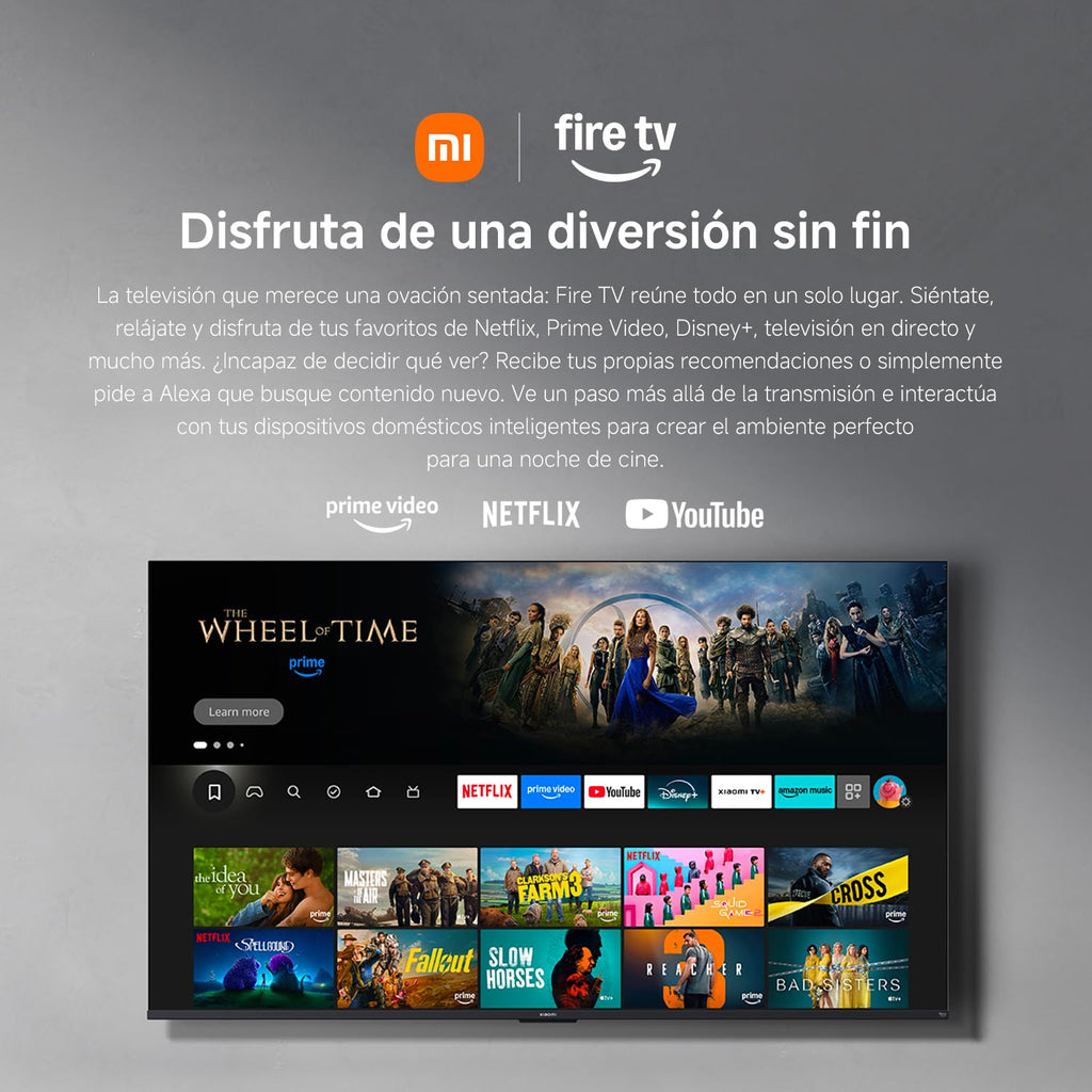 XIAOMI TV F 32, 32 polegadas (81 cm), HD, Smart TV, Fire OS7, controlo de voz Alexa, áudio Dolby, DTS Virtual: X, DTS-HD, compatível com Apple AirPlay, 2025