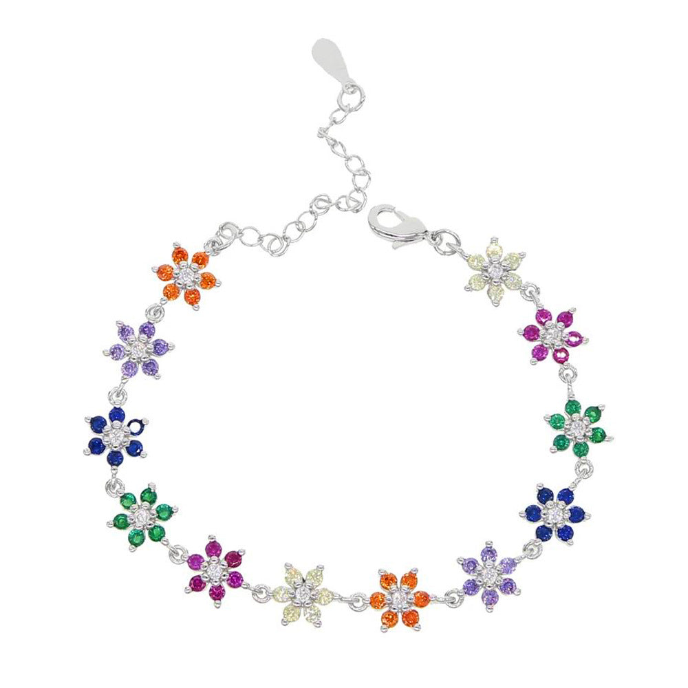 Pulseira Flower com Zircão