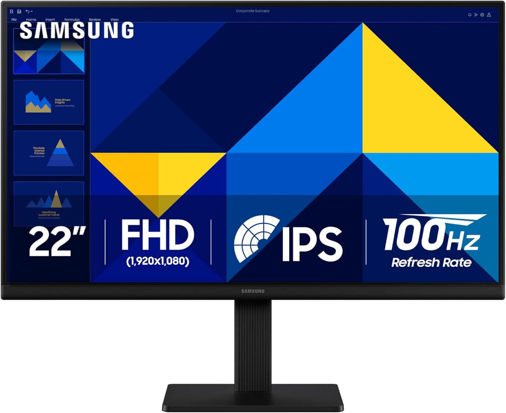 Samsung 24" (S30GD) Essential Monitor with IPS Panel and Tilt Only Stand, 100Hz Refresh Rate, Ergonomic Design, Advanced Eye Care, Game Mode, LS24D304GANXZA
