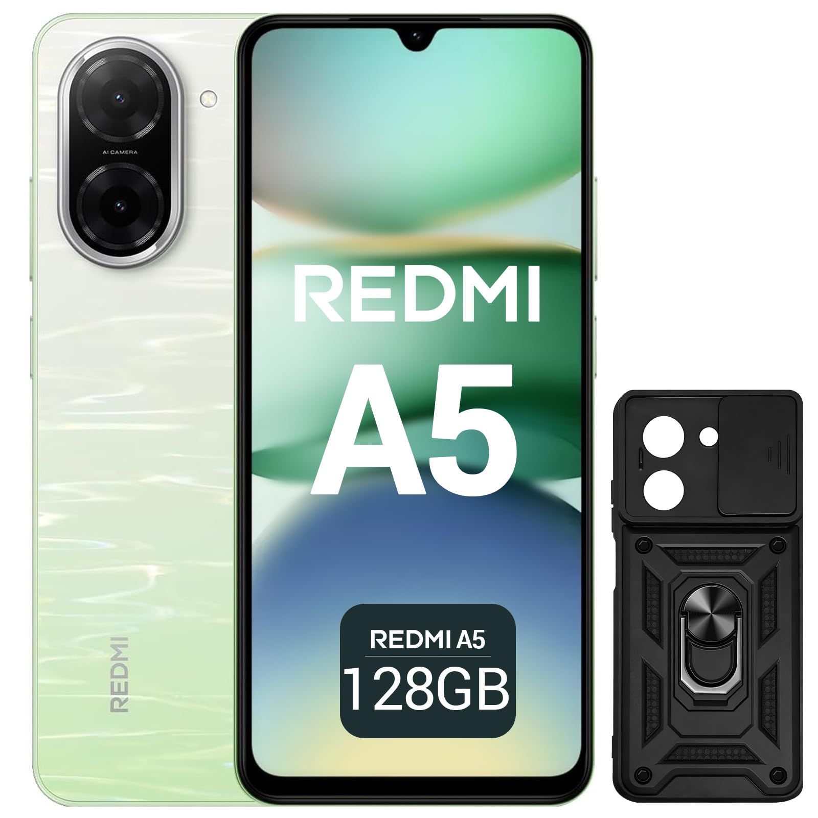 XIAOMI Redmi A5 Móvil 6.88" 120Hz, 64GB+3GB RAM - Cámara AI 32MP, Batería 5200mAh, Lector Huella, Procesador Octa-Core - Oro