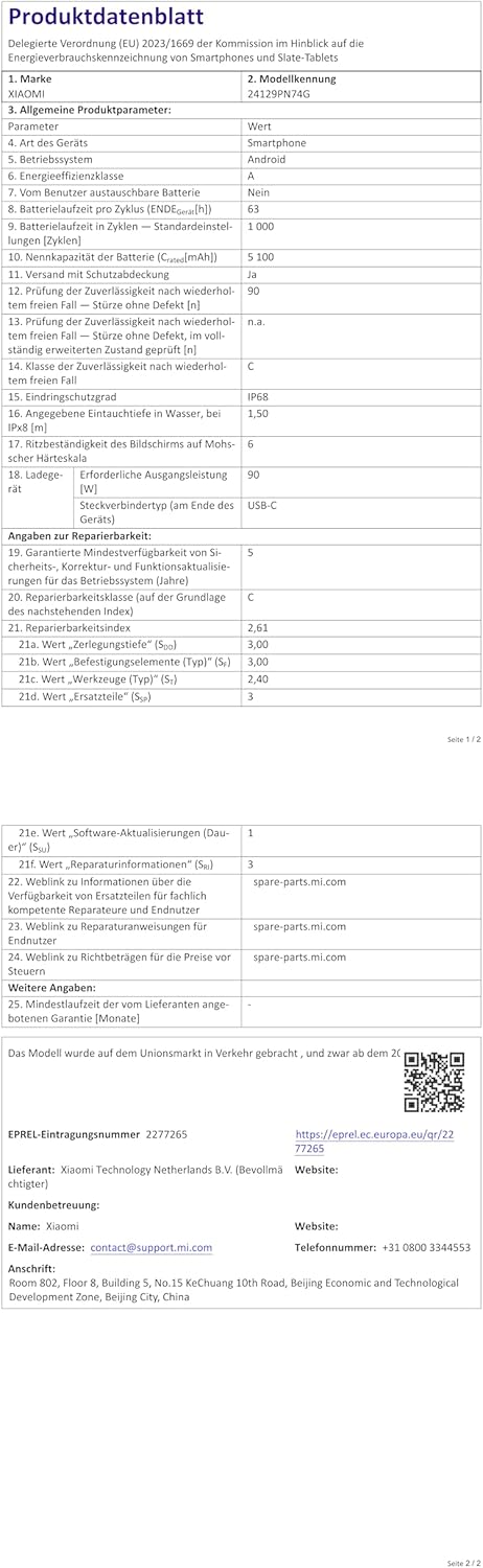 Xiaomi Handy 15 512GB