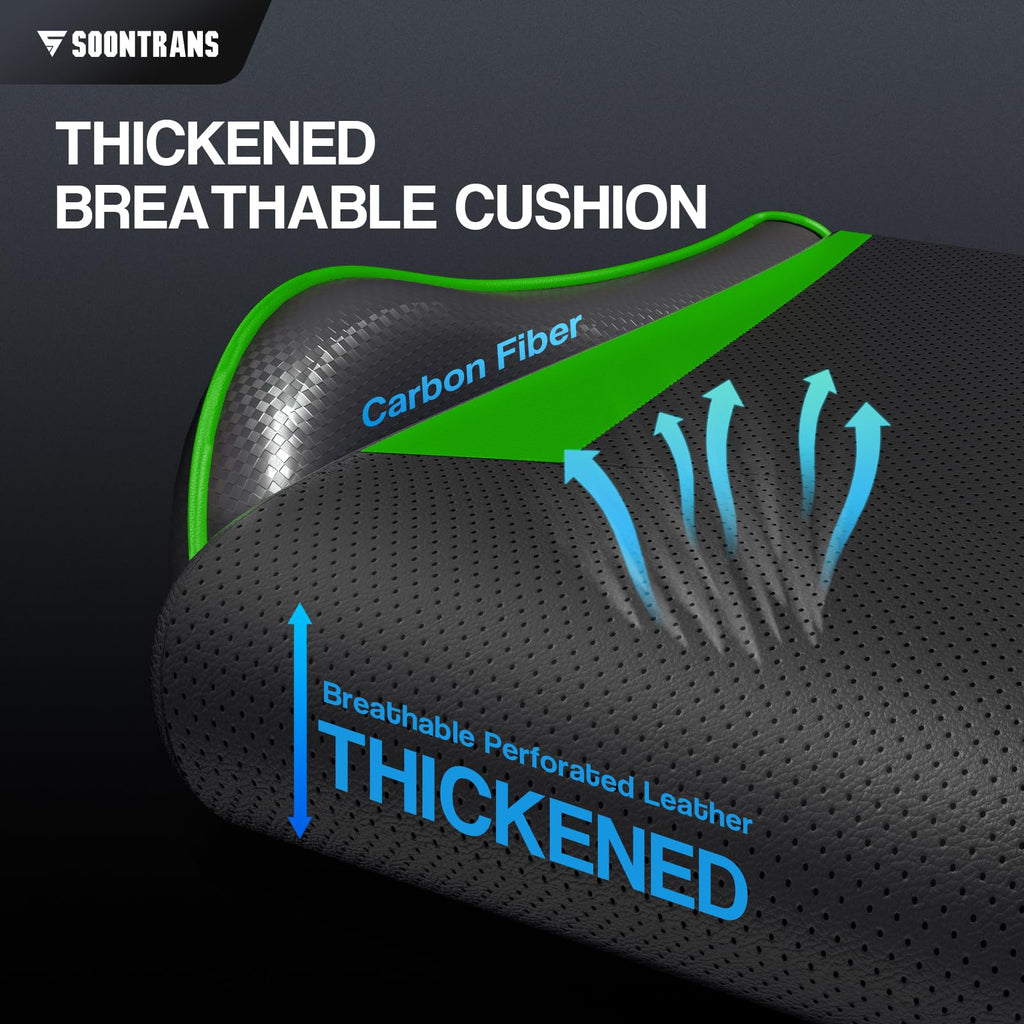 Silla gamer Soontrans con masajeador, reposapiés y reposacabezas, ergonómica, cojín de masaje lumbar, transmisión en vivo de YouTube y PlayStation (azul) 