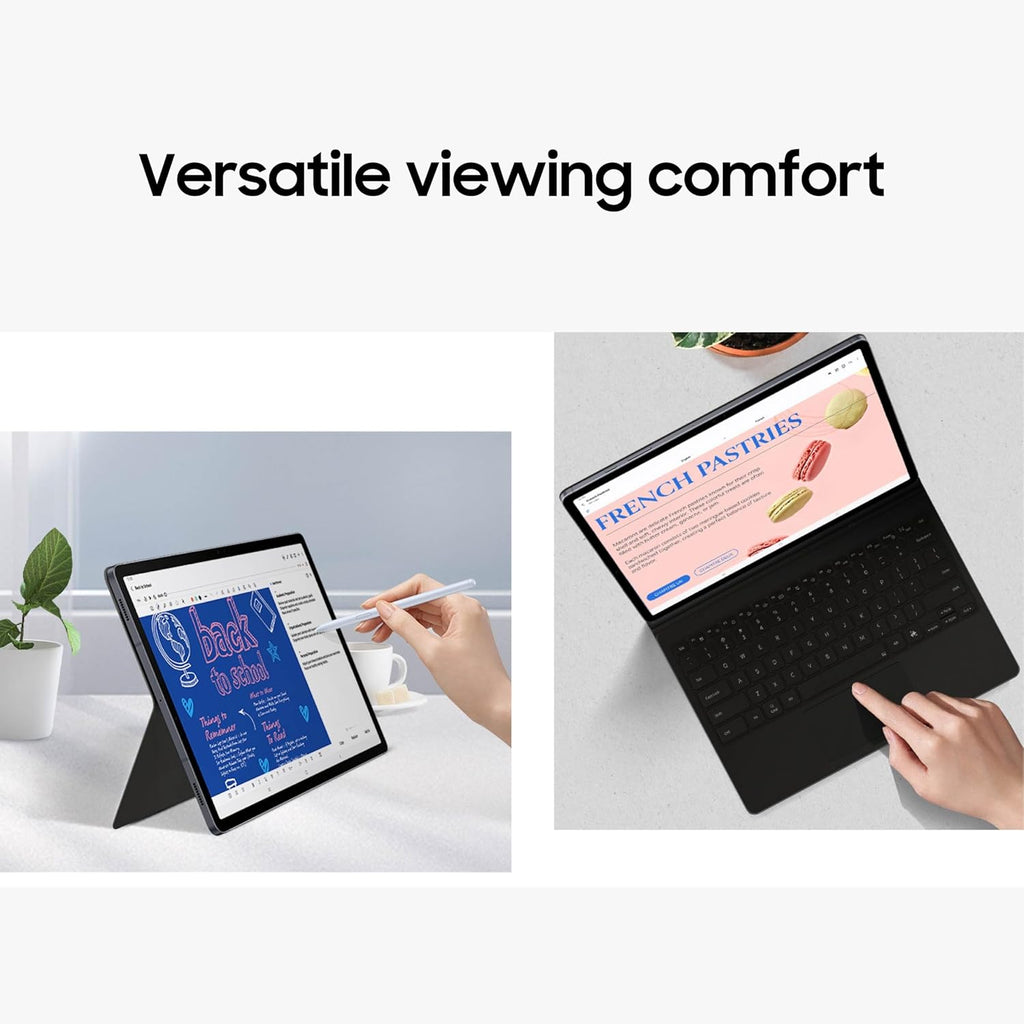 SAMSUNG Galaxy Tab S10+ Book Cover Keyboard AI Key, Detachable Platform, PC-Like Experience, Adjustable Viewing Angles, Wireless Keyboard Sharing, US Version, White