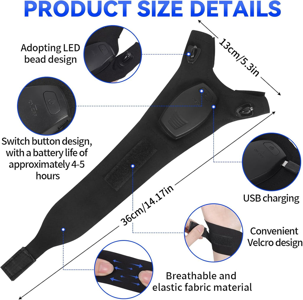 1 Pair of LED Flashlights, Gifts for Men, Fishing Gloves, Gifts for Men, Birthday Gifts Gadgets for Men, Gifts for Dad, Advent Calendar
