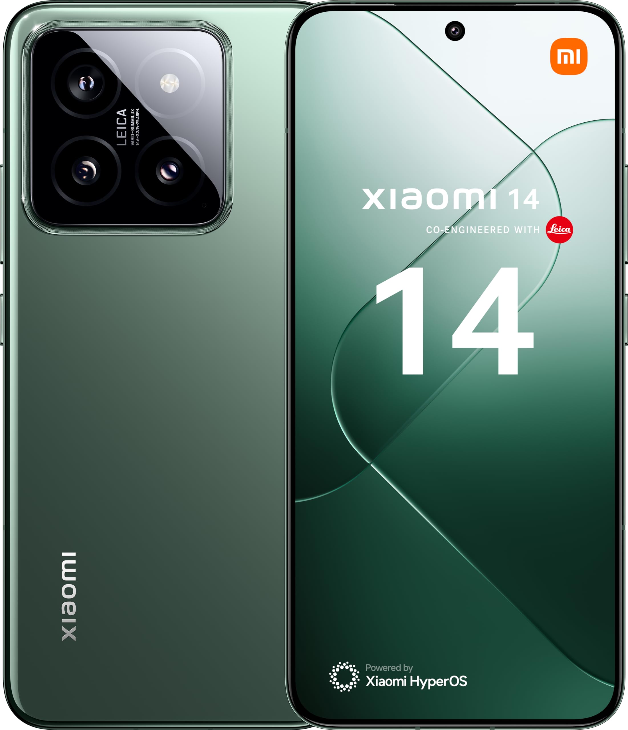 XIAOMI 14 – Smartphone de 12+512 GB, Lentes Leica Summilux, Snapdragon 8 Gen 3, Pantalla AMOLED 6.36'' 120Hz, HyperCharge 90W, Blanco (Versión ES)