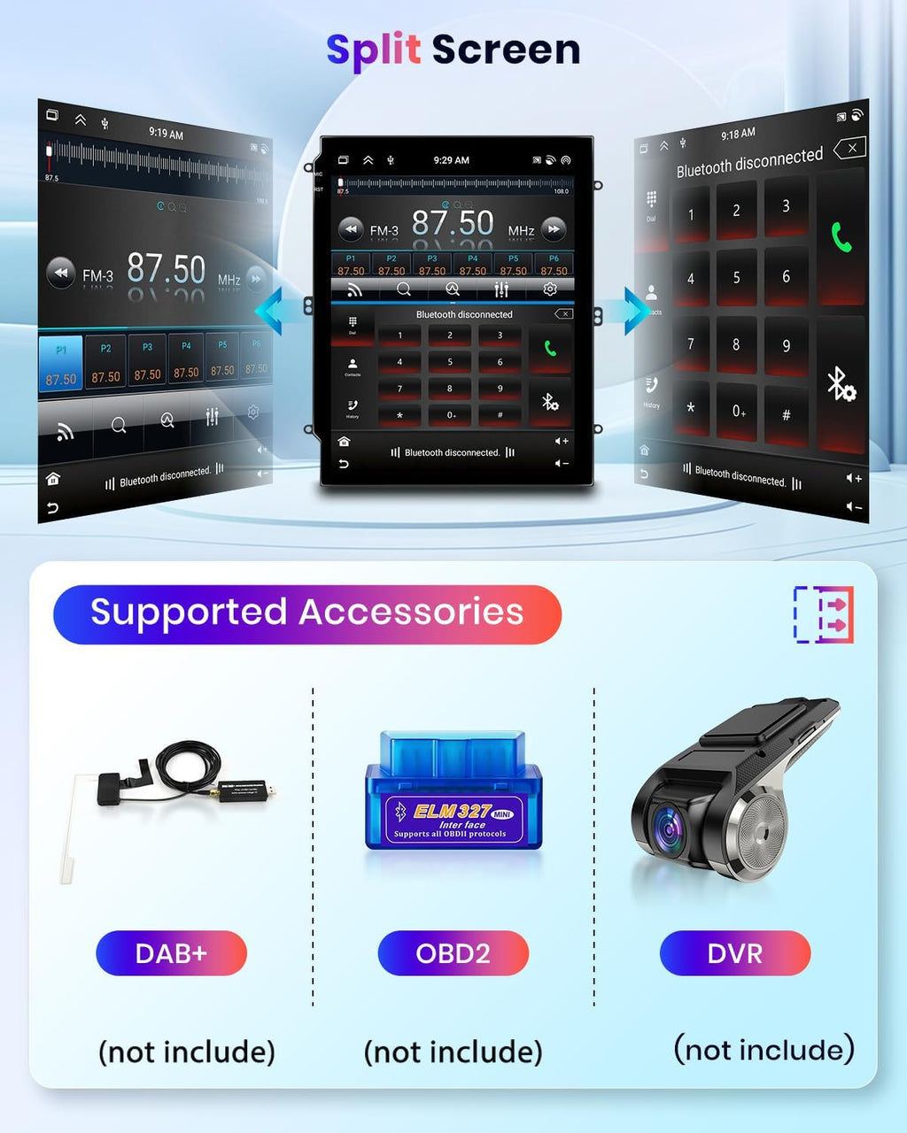 6G+128G 8 Core Wireless Carplay Android Car Radio for Opel Insignia Buick Regal 2009-2013 9.7 Inch Car Radio with Android Auto GPS Navi WiFi Mirror Link Bluetooth FM/RDS/DSP Rear Camera