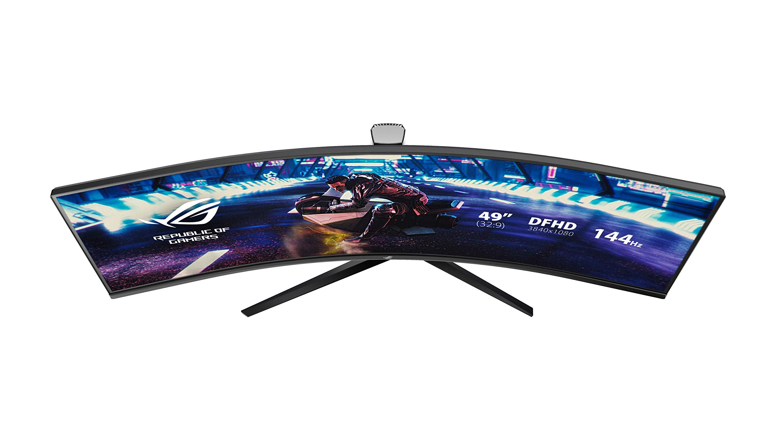 ASUS ROG Strix XG49VQ, Curved Ultra-Wide Gaming Monitor (3840 X 1080P, 144 Hz, USB 3.0 Freesync 2 HDR, Displayhdr 400, 125% sRGB, Dci-P3. 90%, Shadow Boost), 49", Black