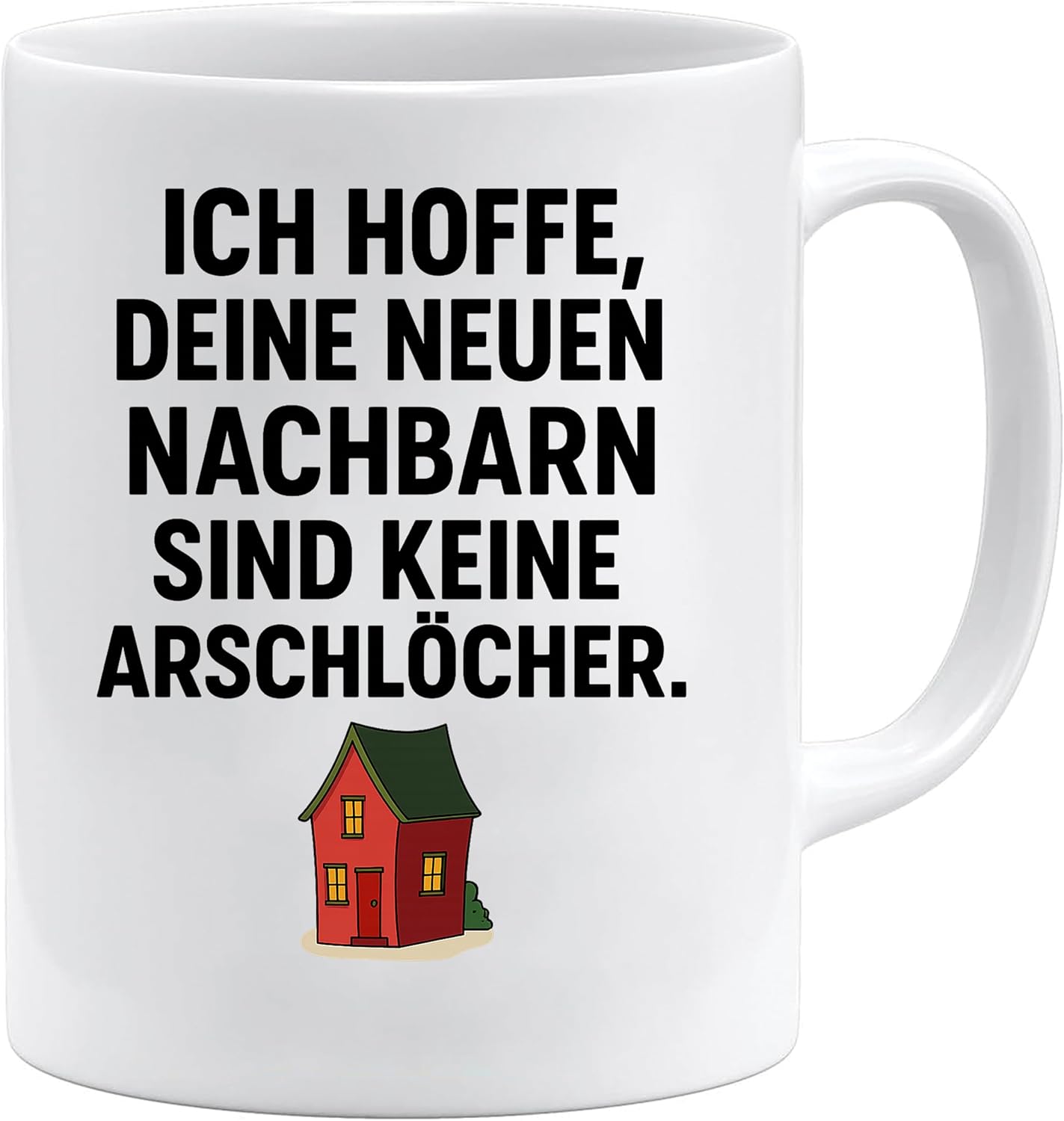 Jungle Mug Caneca divertida para se mudar | Espero que os seus novos vizinhos não sejam s | Presente divertido para despedida de casa novo apartamento