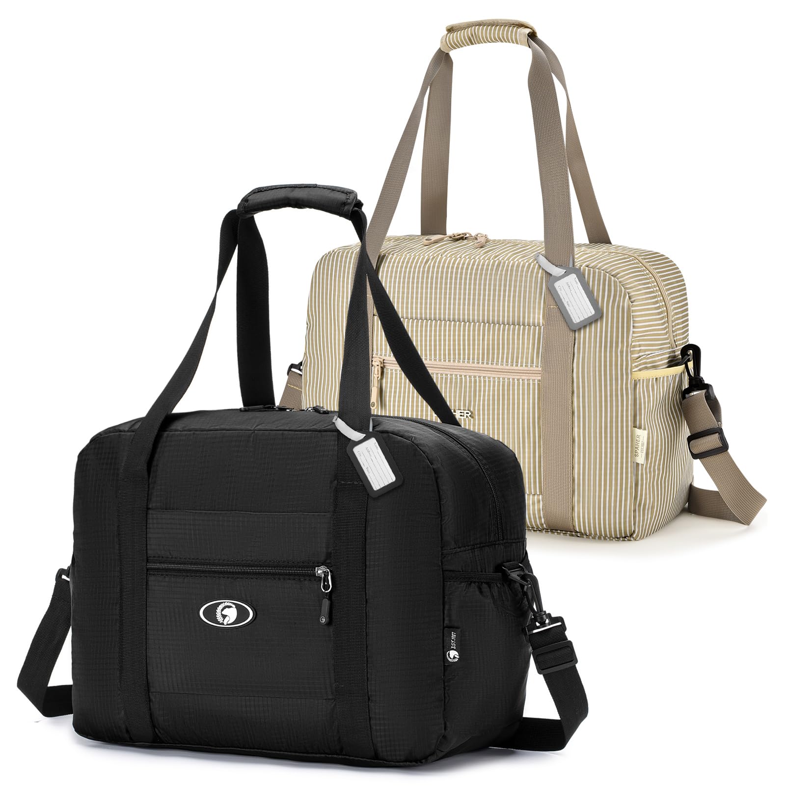 SPAHER Bolsa de viagem 40 x 30 x 20 Wizzair Vueling dobrável bagagem de mão cabine impermeável saco de desporto homem malas maternidade hospital mala bagagem fim semana mulher 25 L