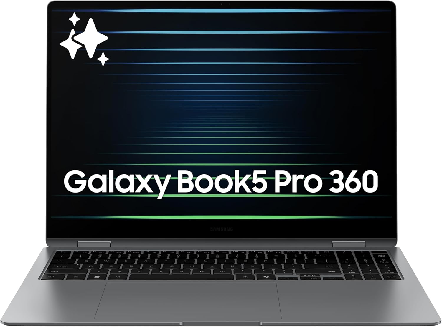 Samsung 16” Galaxy Book5 Pro 360 Copilot+ PC, AI Computer, Intel Core 7 Ultra Processor, 3K AMOLED (2880x1800) Touchscreen, S Pen,120Hz, Dolby Atmos, Student Laptop, Lightweight, All-Day Battery Life