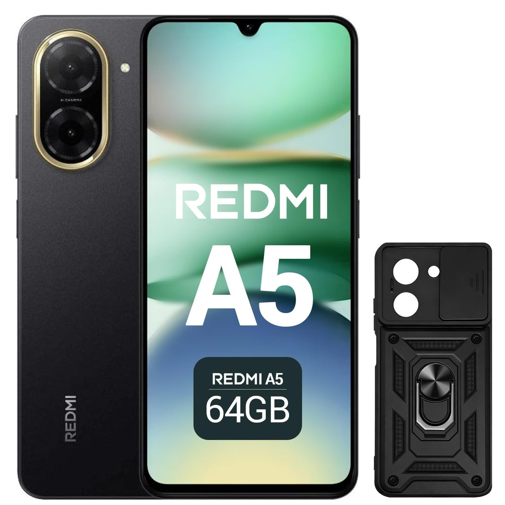 XIAOMI Redmi A5 Móvil 6.88" 120Hz, 64GB+3GB RAM - Cámara AI 32MP, Batería 5200mAh, Lector Huella, Procesador Octa-Core - Oro
