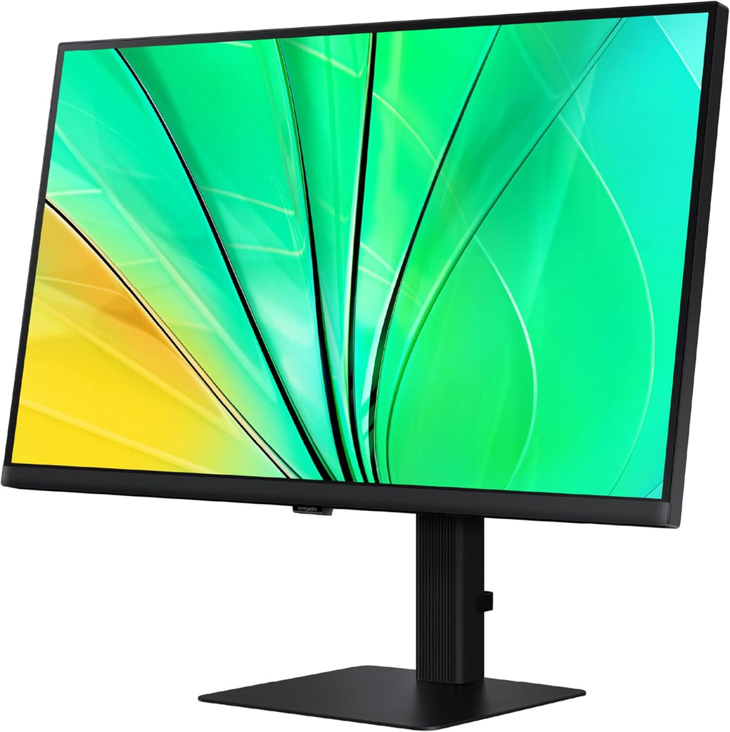 SAMSUNG 27" ViewFinity S6 (S60D) Series QHD High Resolution Computer Monitor, 100Hz, HDR10, Multiple Ports w/ HDMI, DisplayPort, USB-A, Easy Setup, Height Adjustable Stand, LS27D606EANXGO, 2024