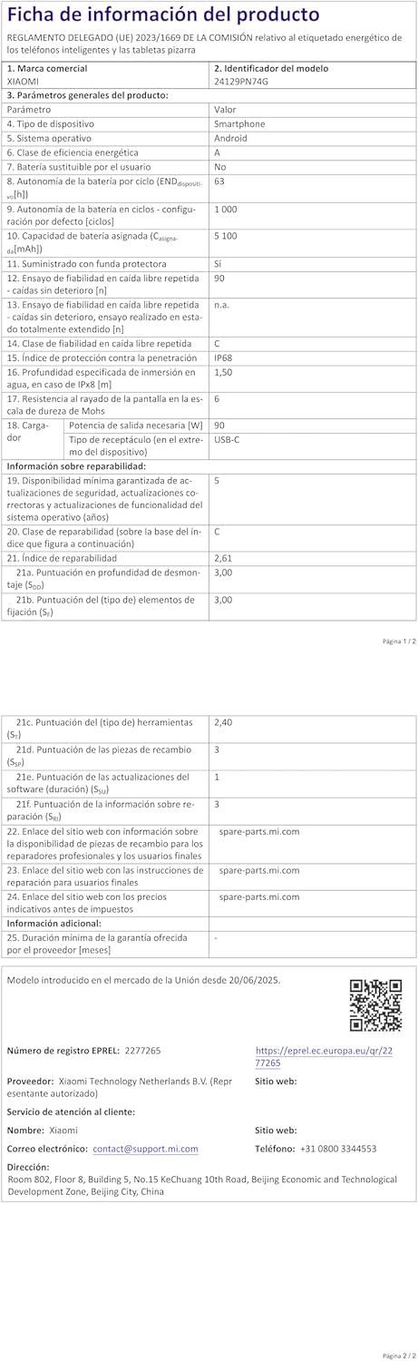 Xiaomi Handy 15 512GB