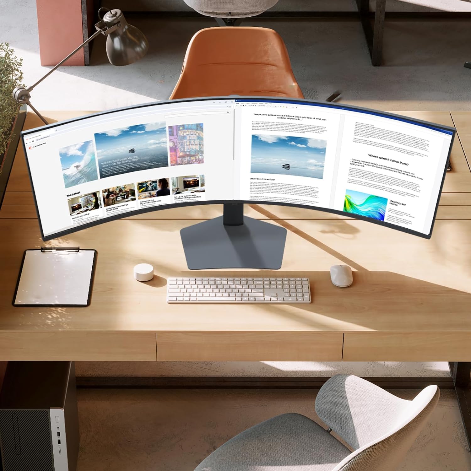 Samsung 49” Odyssey G9 Series DQHD 1000R Curved Gaming Monitor, 1ms(GtG), VESA DisplayHDR 1000, 240Hz, AMD FreeSync Premium Pro, Height Adjustable Stand, Ultrawide Screen, LS49CG954ENXZA, 2024