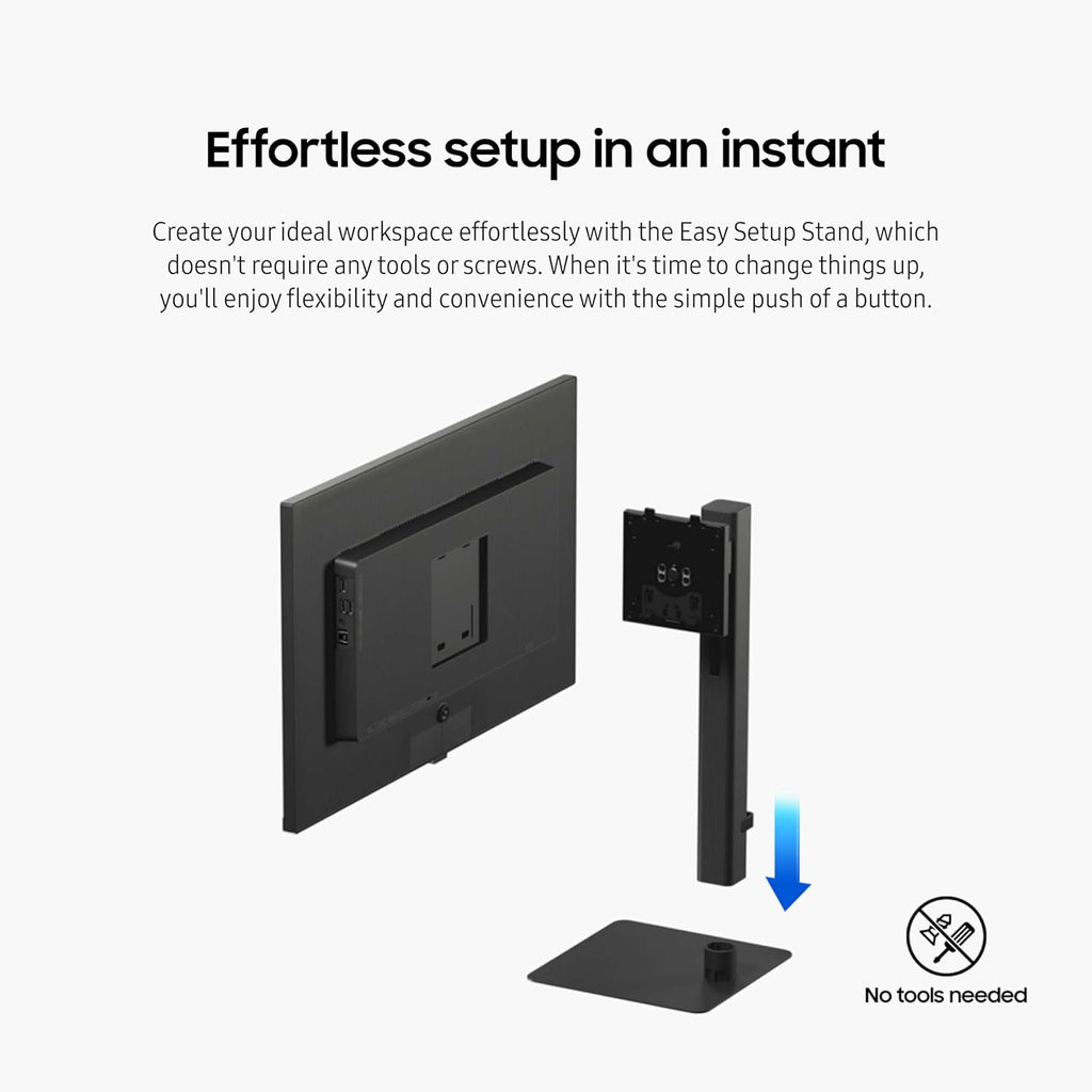 SAMSUNG 32" ViewFinity S6 (S60UD) Series QHD High Resolution Computer Monitor, 100Hz, HDR10, USB-C, Built-In LAN Port, Daisy Chain Support, Easy Setup, Height Adjustable Stand, LS32D606UANXGO, 2024