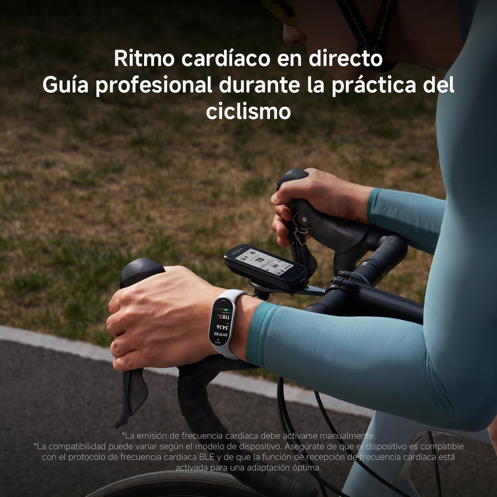 Xiaomi Smartband 10, Pantalla AMOLED de 1,72”, Carga rápida, 150+ Modos Deportivos, Monitorización de Salud y sueño, HyperOS 2.0, Impermeable 5ATM, Brújula